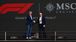 Vago Pierfrancesco MSC Cruises Executive Chairman and Domenicali Stefano President CEO of Formula 1 Foto Getty Images